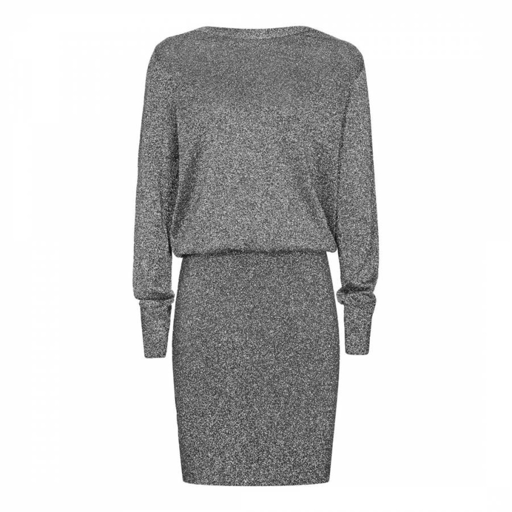 NWT Reiss blossom knitted metallic dress size 6